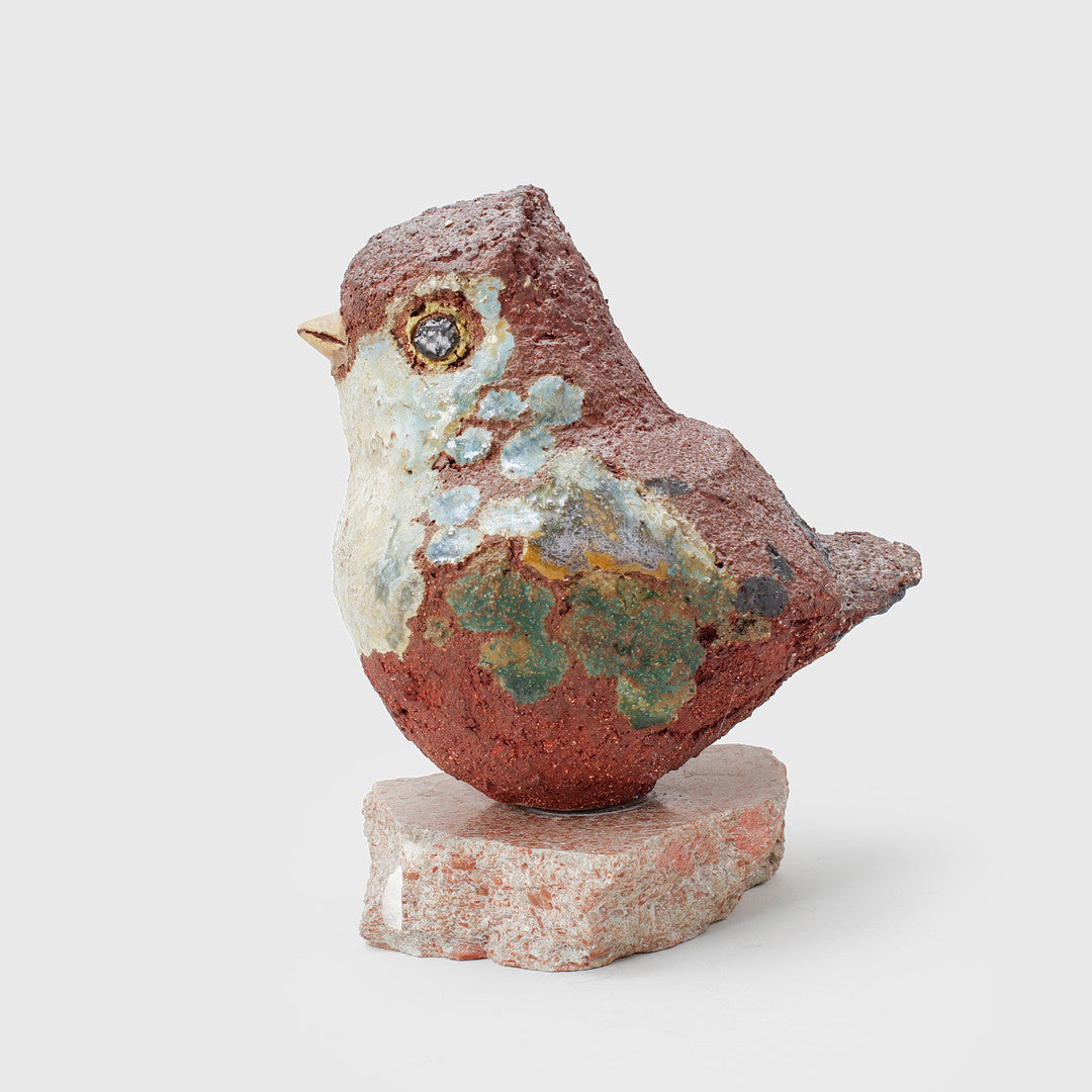 Tyra Lundgren - Fågel, chamotterat stengods, Bredkvie