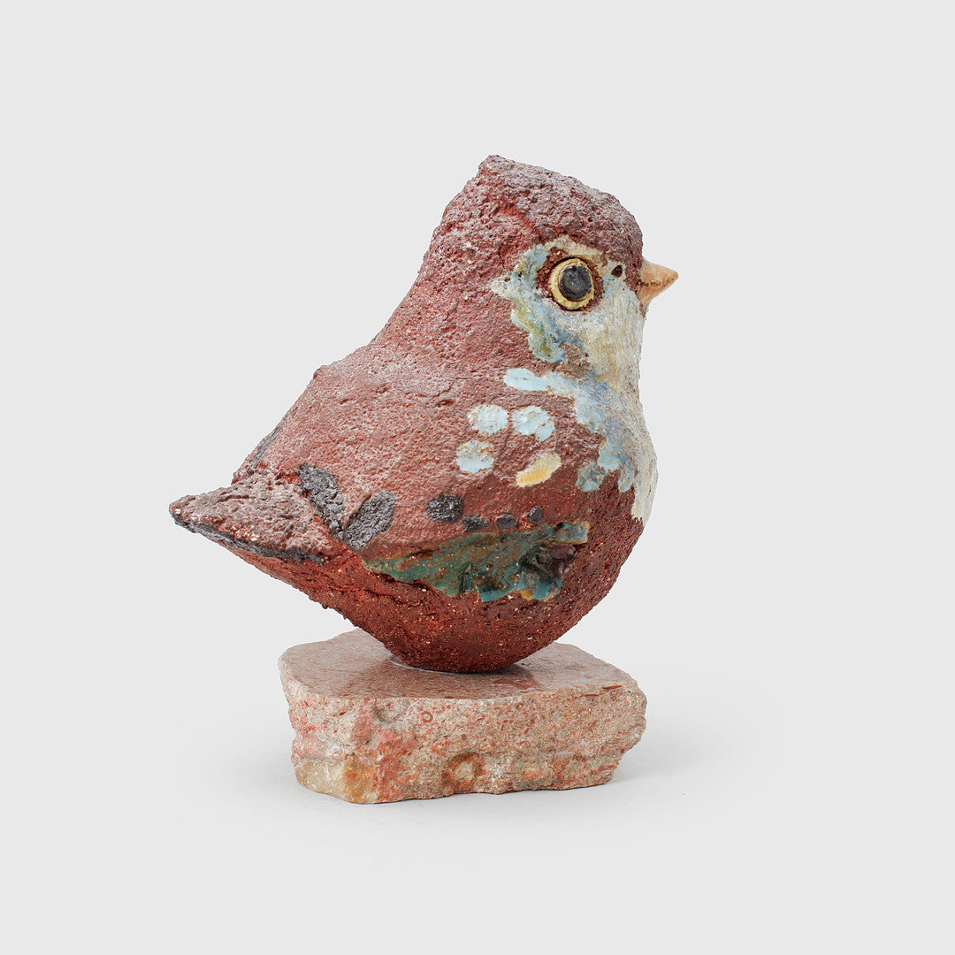 Tyra Lundgren - Fågel, chamotterat stengods, Bredkvie