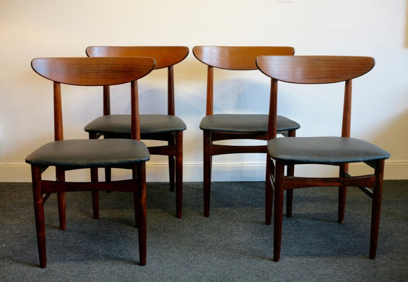 E W Bach - Set of 4 dinings chairs for Skovby