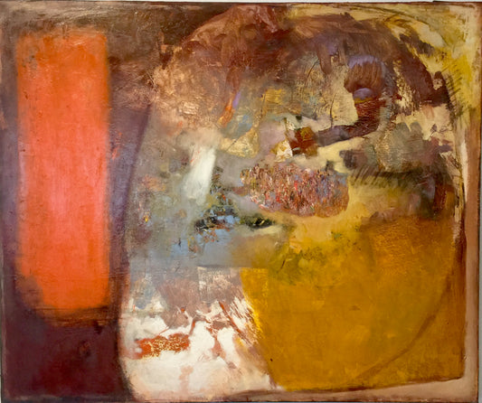 Oleg Bondarenko - Unknown Entity and the Red Stripe, oil painting