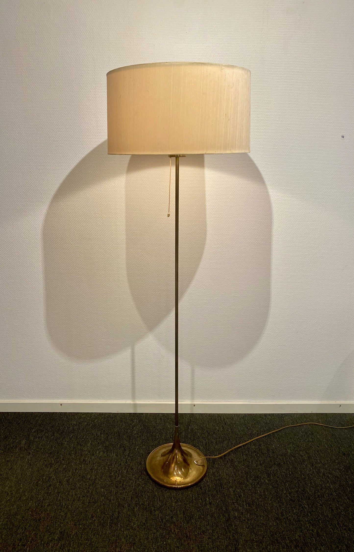 Bergboms -Brass floor lamp model G-024
