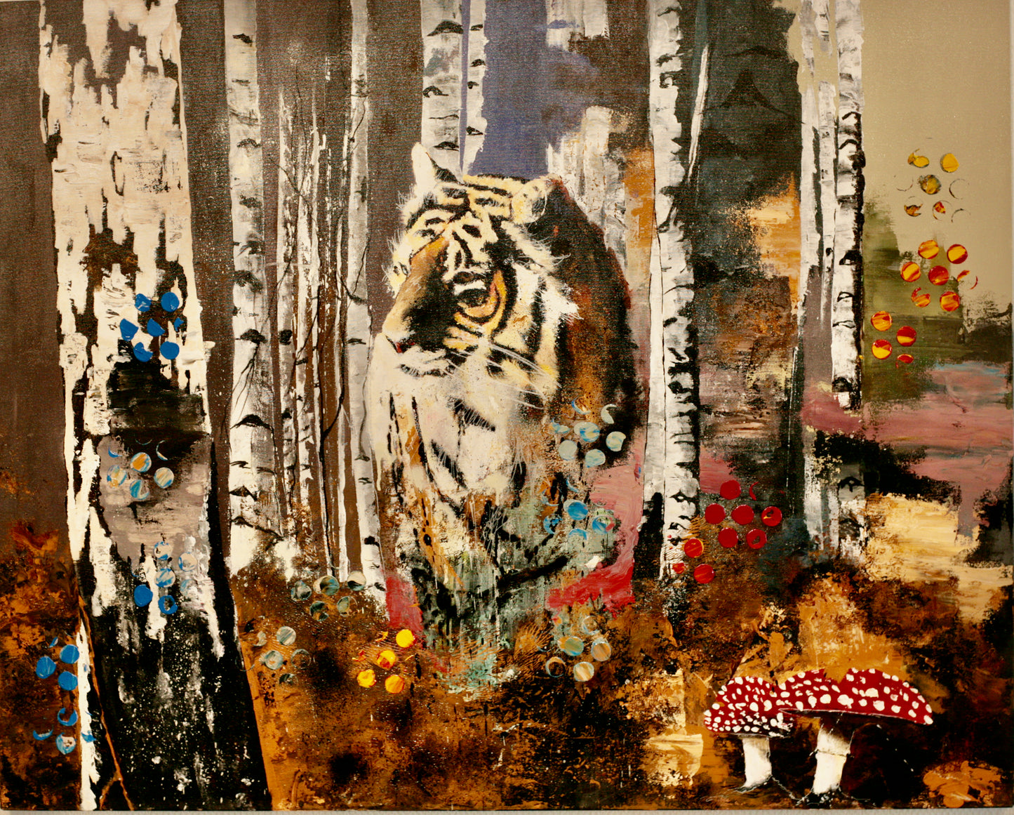 Robert Hilmersson - I´m a Swedish Tiger, acrylic on canvas