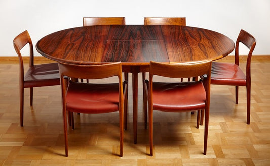 Niels O Möller - Dining set, rosewood