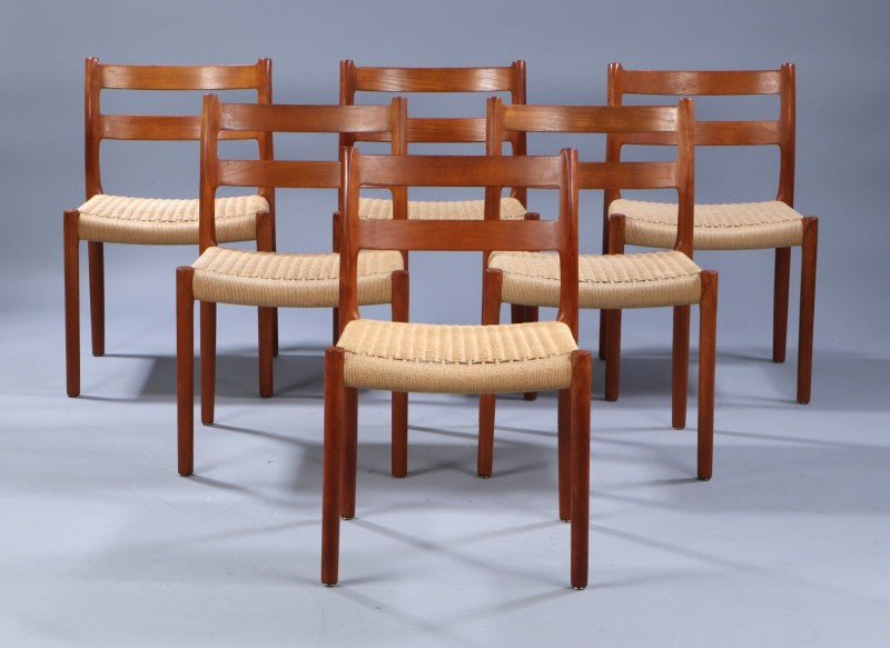 Niels O. Möller - Set of 6 teak dining chairs