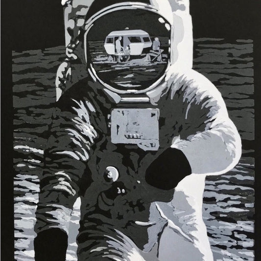 Joakim Allgulander - Rocket man, screen print