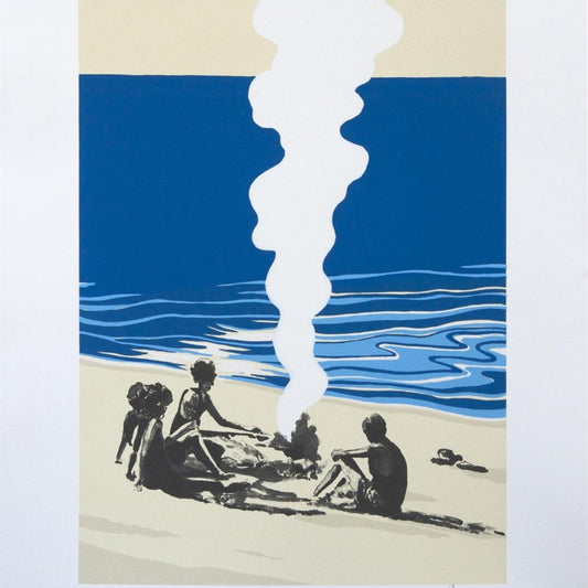 Joakim Allgulander - Stranded, colour lithograph