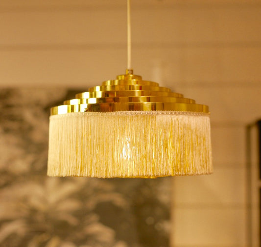 Brass fringe lamp by Hans-Agne Jakobsson